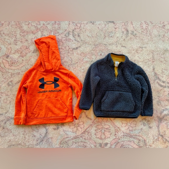 Carter's Other - Under Armour Kids Orange Hoodie and Navy Carters Fleece (Size 4T)